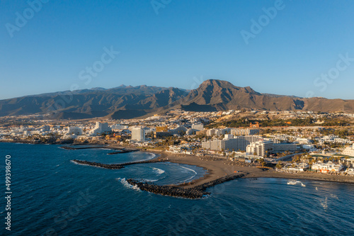 Fototapeta Aerial of Costa Adeje and Playa de las Americas area, Tenerife, Canary Islands