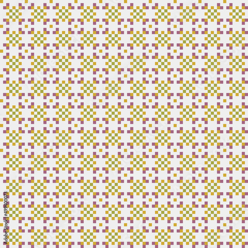 Abstract Cross Pattern generative computational art illustration