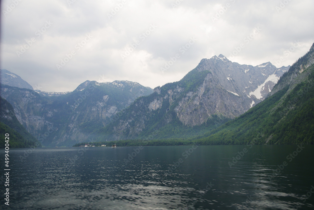 Koenigsee lake in the Bayern Alps, Germany Koenigsee lake in the Bayern Alps, Germany