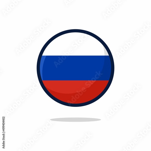 Free Download Russia Flag Icon. Russia Flag flat style isolated on a white background - stock vector. - GFXLoad