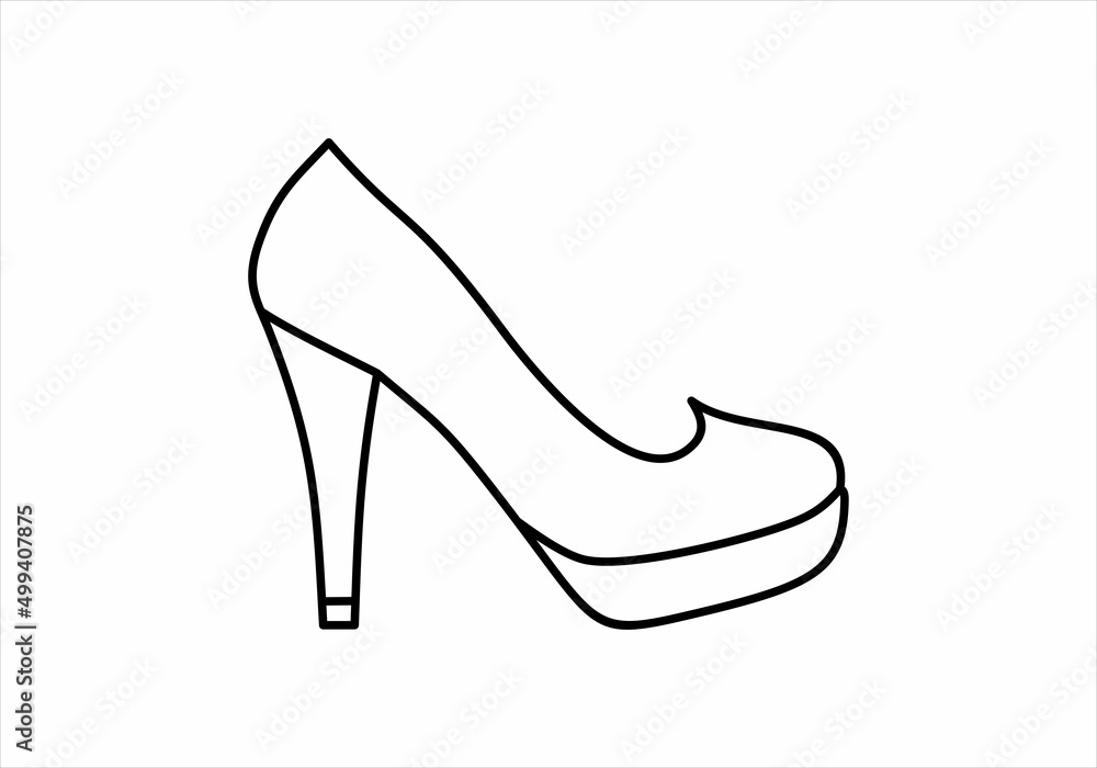 high heel shoes - vector icon high heel shoes - vector icon