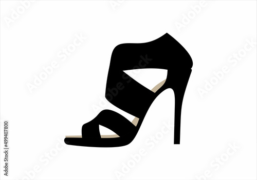 high heel shoes - vector icon