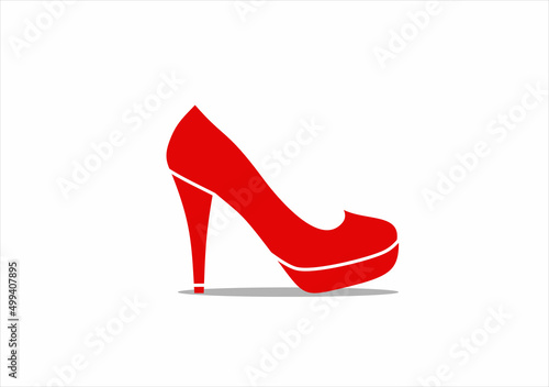 high heel shoes - vector icon