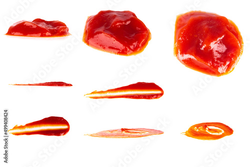 tomato ketchup isolated on white background