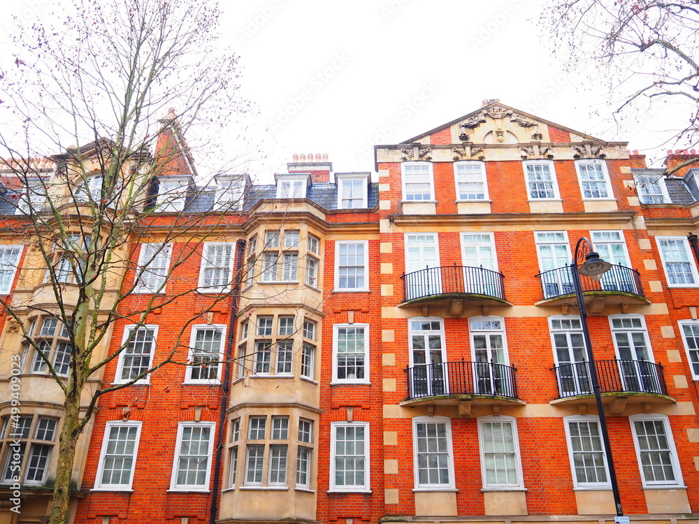 Fototapeta premium ロンドンのレンガ調の街並み