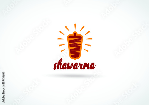 Set of doner kebab logo templates. creative labels for Turkish and Arabian fast food restaurant eps vector art shawarma 