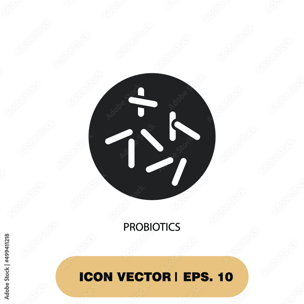 probiotics menu icons symbol vector elements for infographic web probiotics menu icons symbol vector elements for infographic web