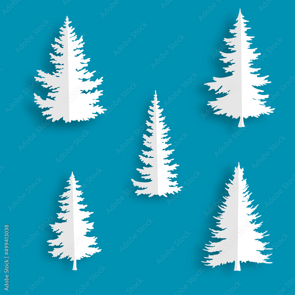 christmas trees set christmas trees set