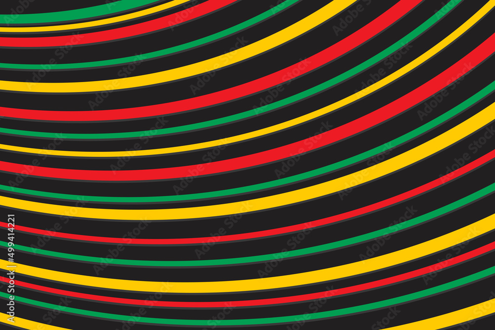 Simple background with curved lines pattern and with Jamaican color theme Simple background with curved lines pattern and with Jamaican color theme