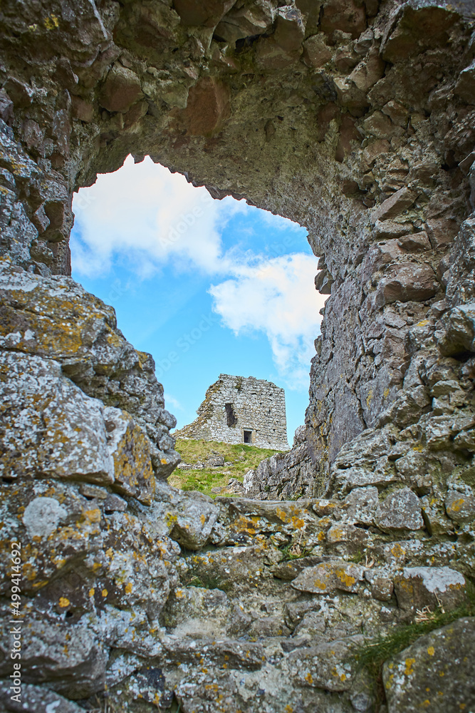 Rock of Dunamase Castle Is A Historic building That Is Located in Portlaoise, Ireland. Travel place landmark.