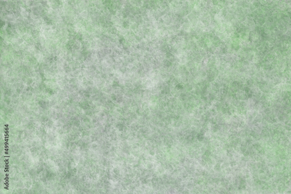 Fototapeta premium 淡い明るい緑とグレーの水彩の細かいグランジ