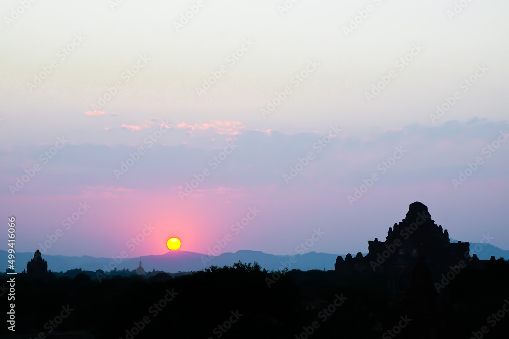 sunrise in the mountains