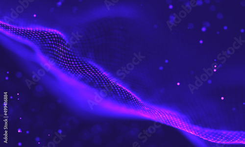 Ultra violet galaxy background. Space background illustration universe with Nebula. 2018 Purple technology background. Artificial intelligence concept