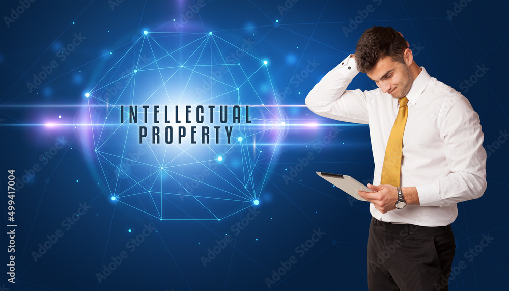 businessman thinking about security concept businessman thinking about security concept