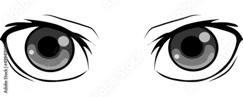 Colorful eyes collection isolated on white, modern design, Cartoon woman eyes and eyebrows with lashes. Isolated vector illustration. Can be used for T-shirt print, tattoo color concept.