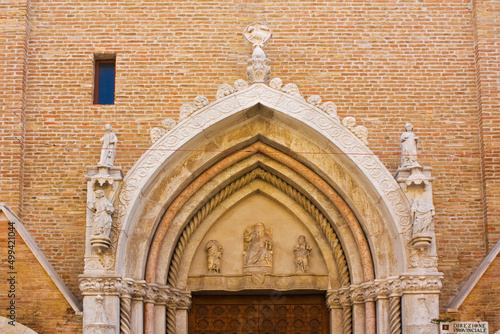 Fragment of Old Church of St Dominic in Pesaro