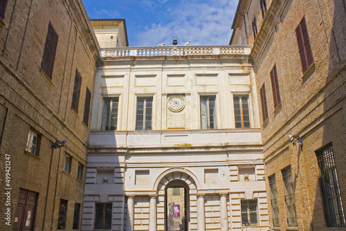 Patio of Civic Museum of Palazzo Mosca in Pesaro © Lindasky76