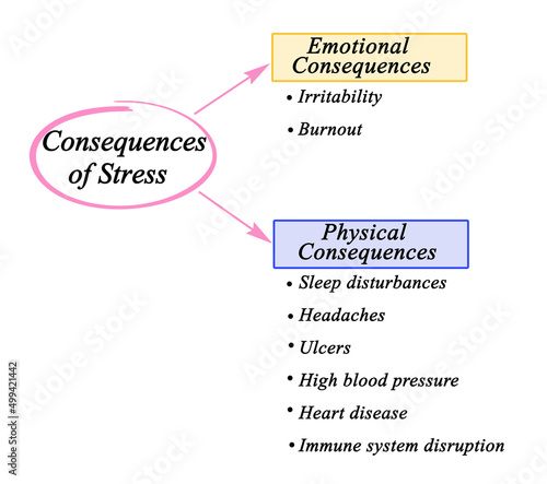  Emotional and phycical Consequences of Stress. photo
