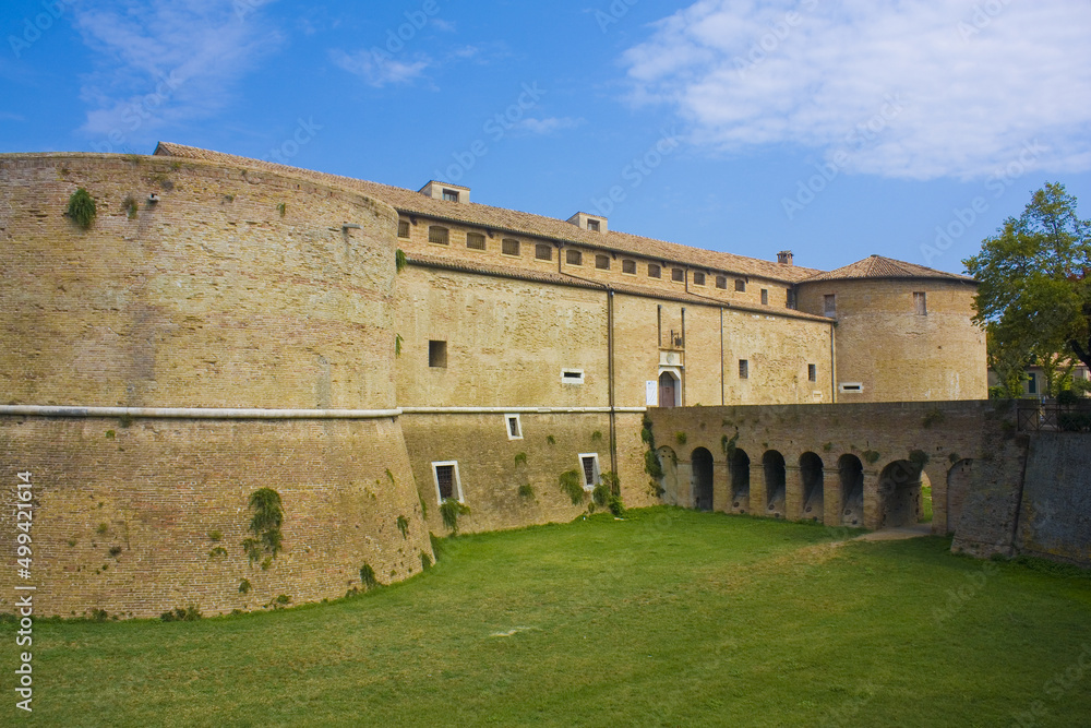 The fortress Rocca Constanza in Pesaro, Italy