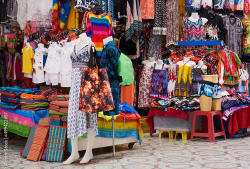 Pick and choose. Shot of a market stall selling clothes. © T Chithambo/peopleimages.com