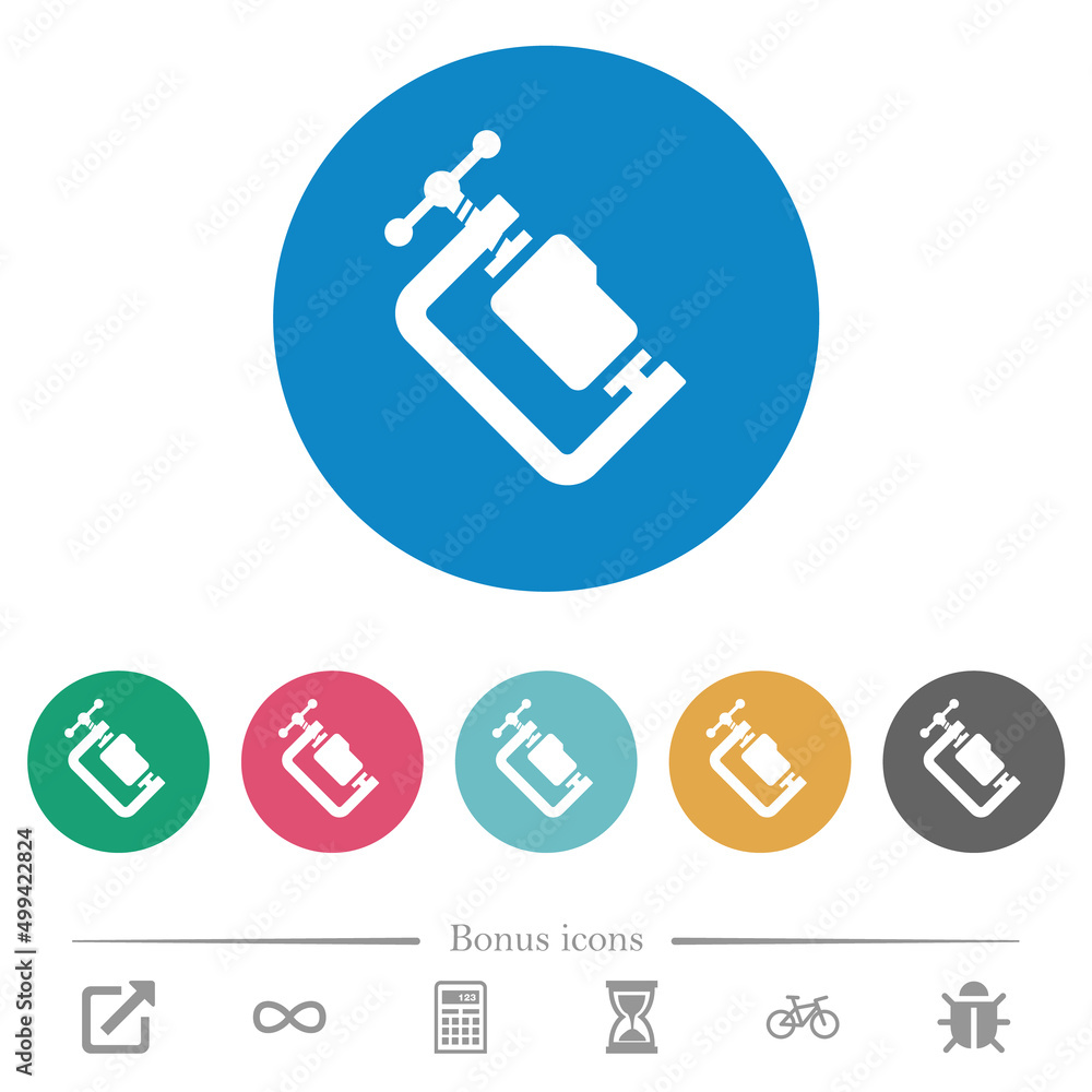Folder compression solid flat round icons Folder compression solid flat round icons