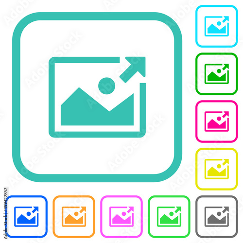 Export image vivid colored flat icons