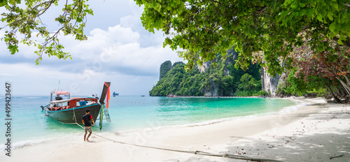 Krabi  Thailand. Wonderful beach at Tropical sea.