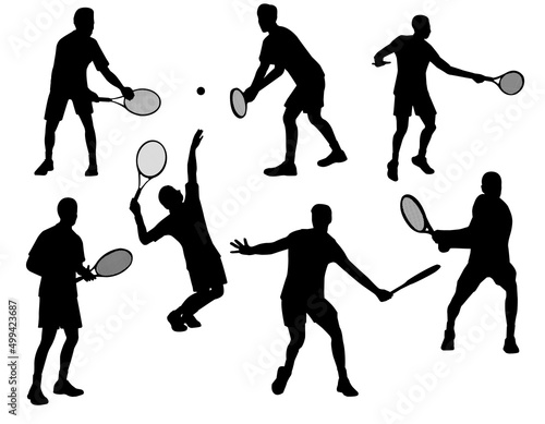 Silhouette Tennis Player