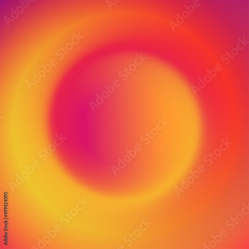Smooth gradient blend design background, color magis spiral template vector illustration