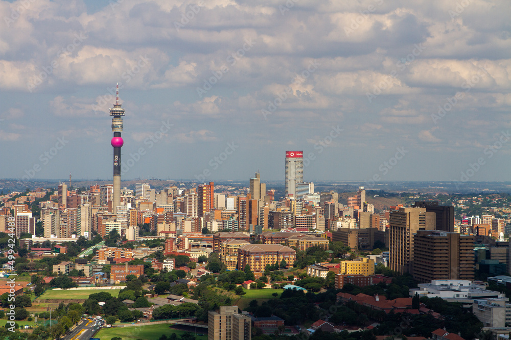 Fototapeta premium Johannesburg from the air