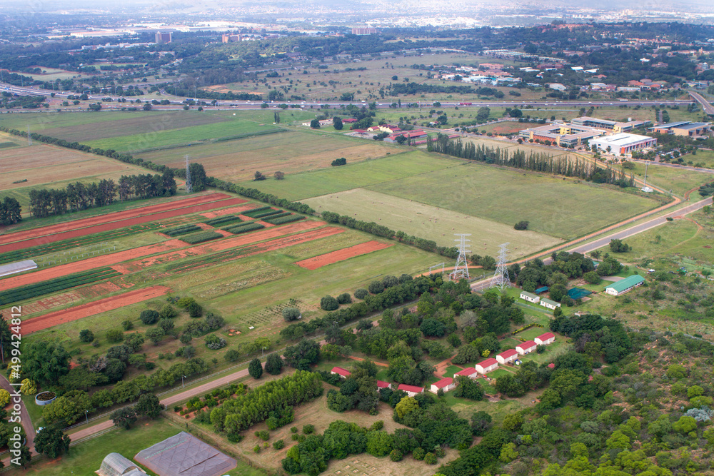 aerial view of the landscape