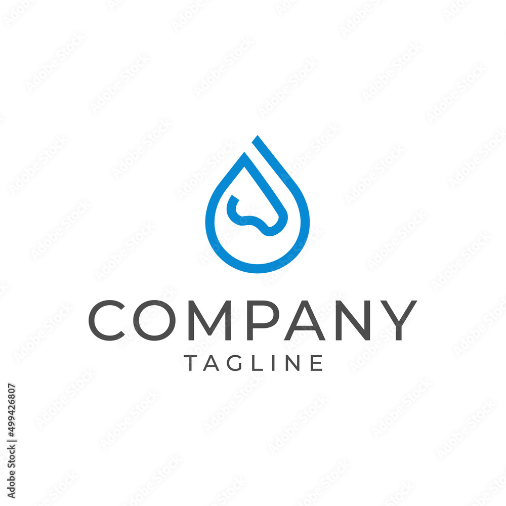 water drop with horse Logo Design vector Illustration water drop with horse Logo Design vector Illustration