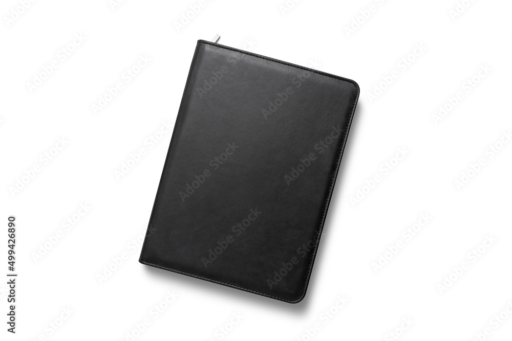 Blank notebook cover template on white background with soft shadows. Vector illustration 3d render. Blank notebook cover template on white background with soft shadows. Vector illustration 3d render.