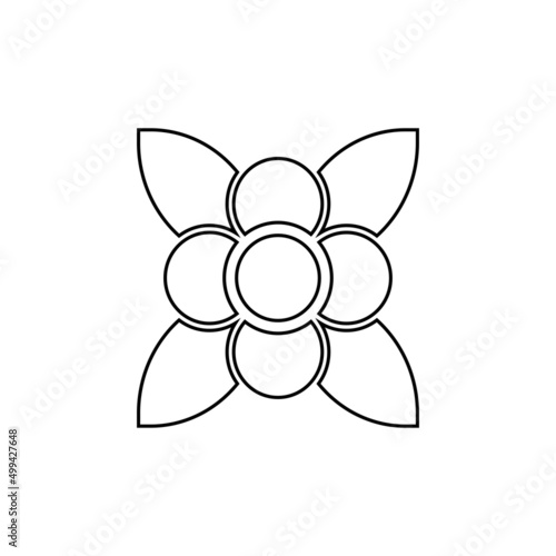 flower drawing vector illustration design © azam