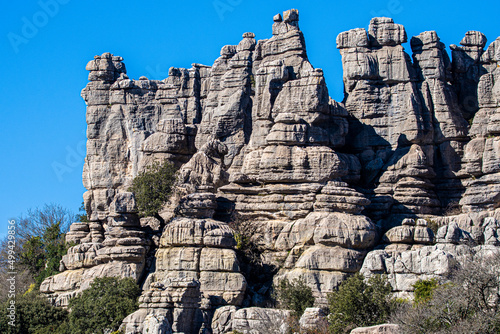The Torcal de Antequera Natural Park contains one of the most impressive examples of karst landscape in Europe. Andalusia, Spain