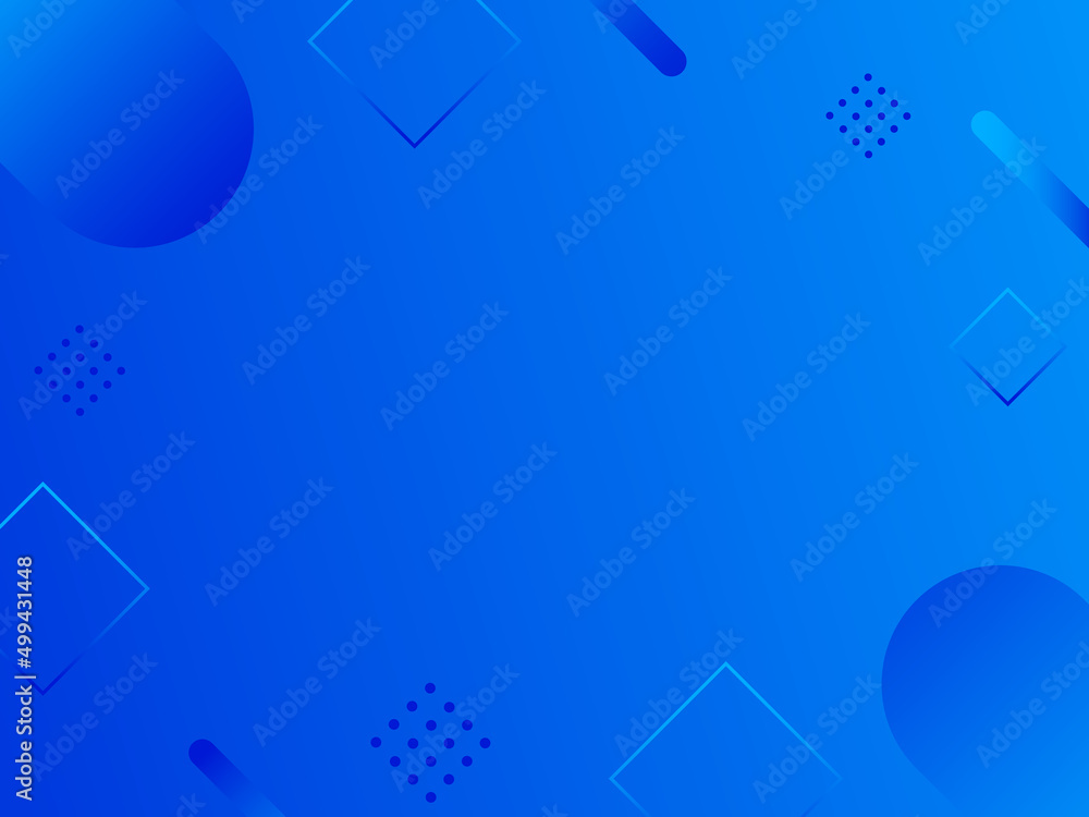 青のシンプルな幾何学模様イラスト素材 Stock Vector Adobe Stock