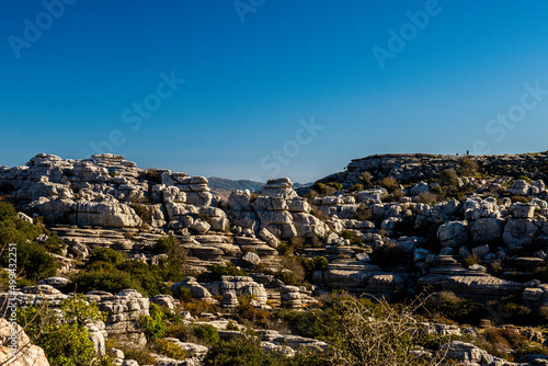 The Torcal de Antequera Natural Park contains one of the most impressive examples of karst landscape in Europe. Andalusia, Spain