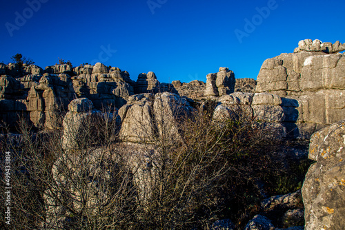 The Torcal de Antequera Natural Park contains one of the most impressive examples of karst landscape in Europe. Andalusia, Spain