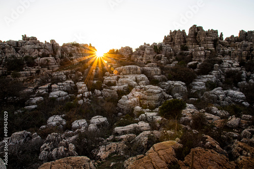 The Torcal de Antequera Natural Park contains one of the most impressive examples of karst landscape in Europe. Andalusia, Spain