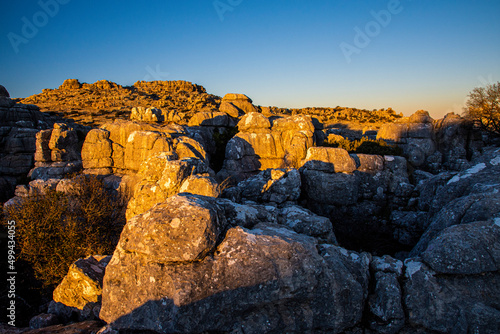 The Torcal de Antequera Natural Park contains one of the most impressive examples of karst landscape in Europe. Andalusia, Spain