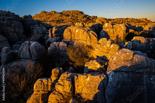 The Torcal de Antequera Natural Park contains one of the most impressive examples of karst landscape in Europe. Andalusia, Spain
