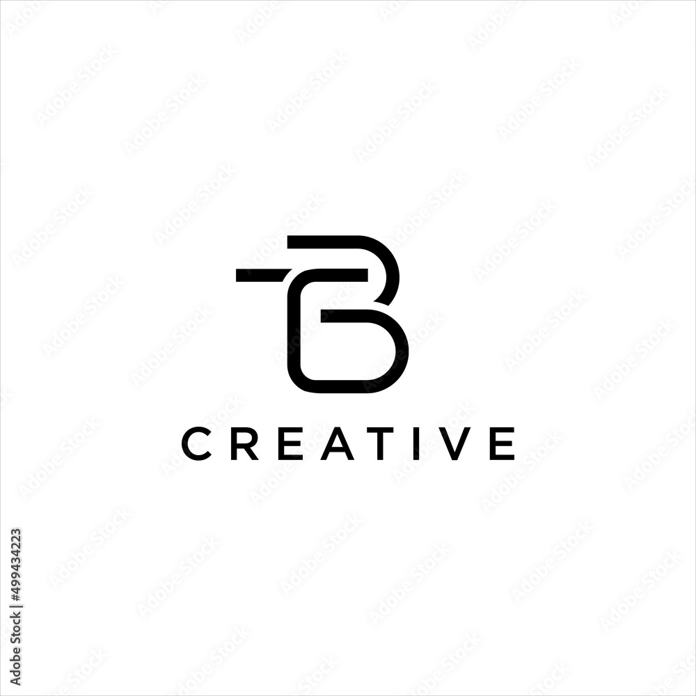 simple letter TB logo. monogram BT vector design logotype simple letter TB logo. monogram BT vector design logotype