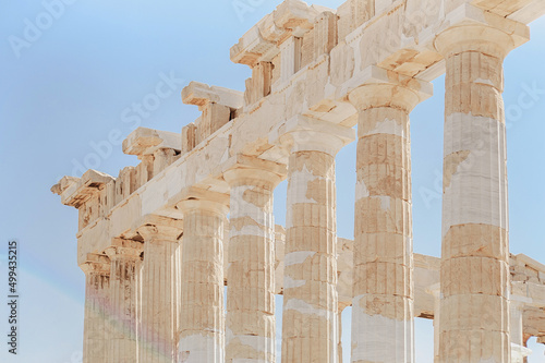 Принти на полотні ancient greek temple acropolis