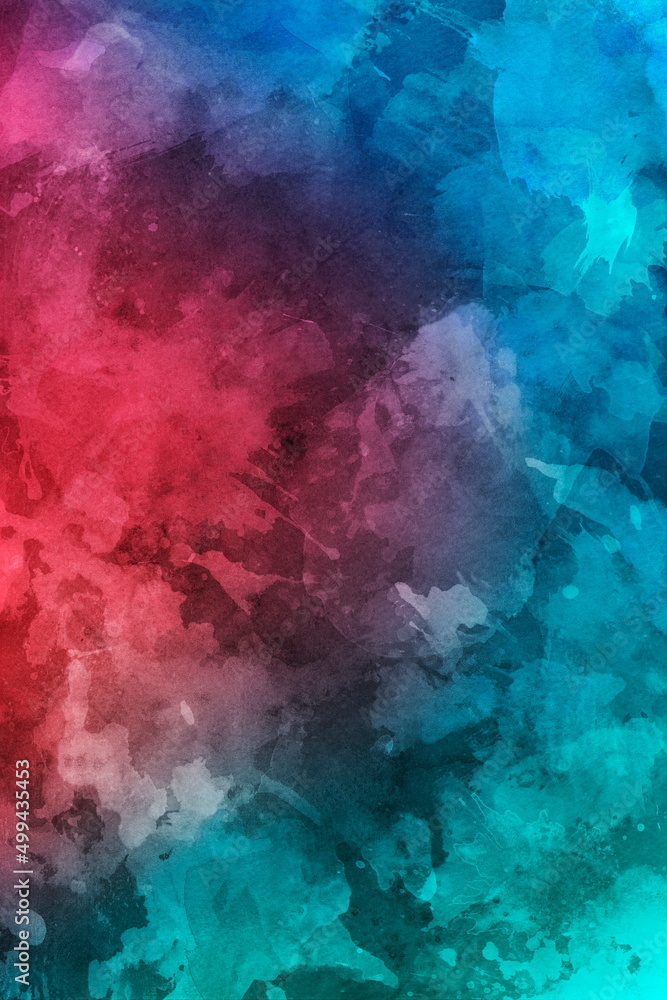Fototapeta premium Watercolor texture background colorful splash