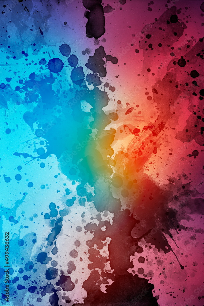 Obraz premium Watercolor texture background colorful splash