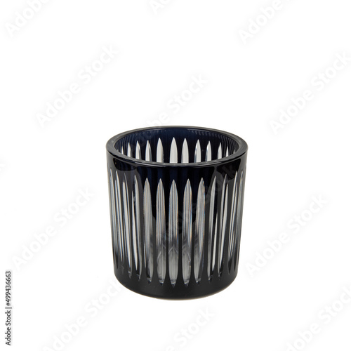 black glass object isolated luxury home decoration accessories