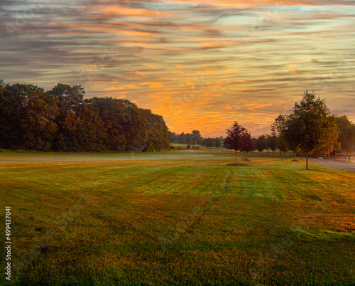 sunset over the field © brelsbil