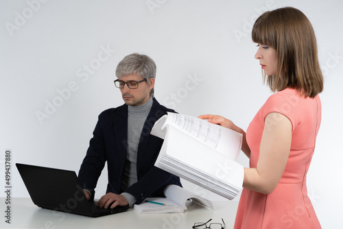 Businessmen secretary. Port...