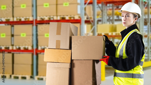 Fotografie Warehouse horizontal banner