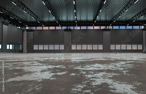 Empty hangar for warehouse....